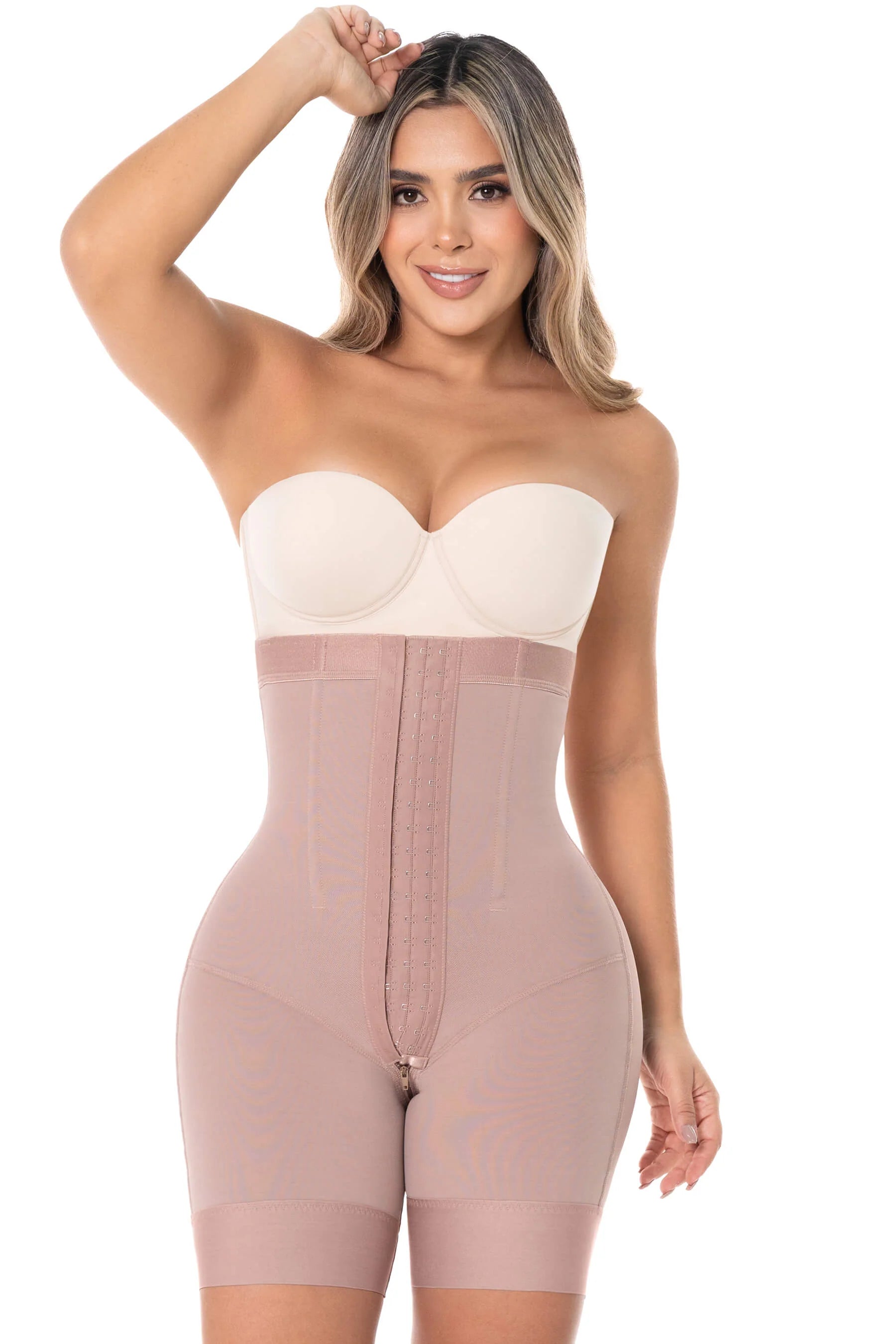 Faja Mid-Thigh Hourglass Bodysuit