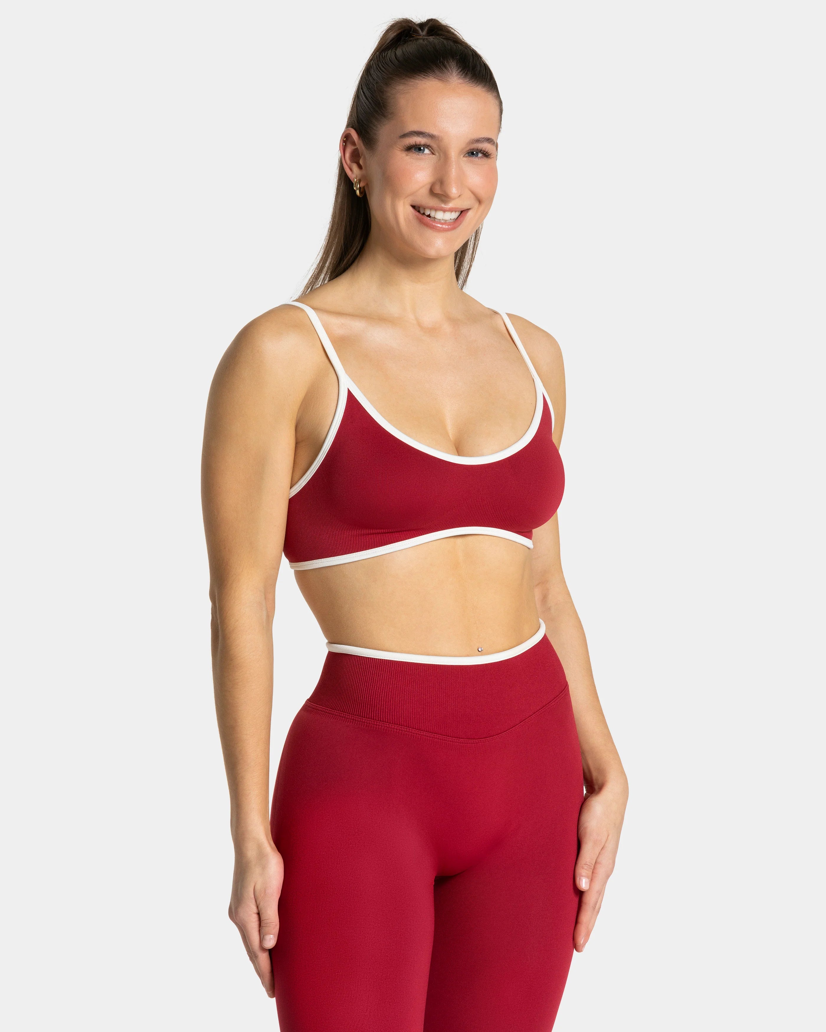 Elara Activewear Set Cherry